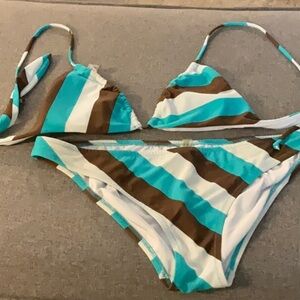 VICTORIA SECRET 2 Piece Bikini Top is a Size Large, Bottoms are Size Medium